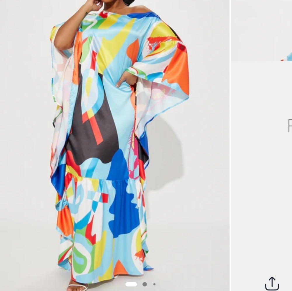 Fashion Nova Multicolor Swim Cover-Up